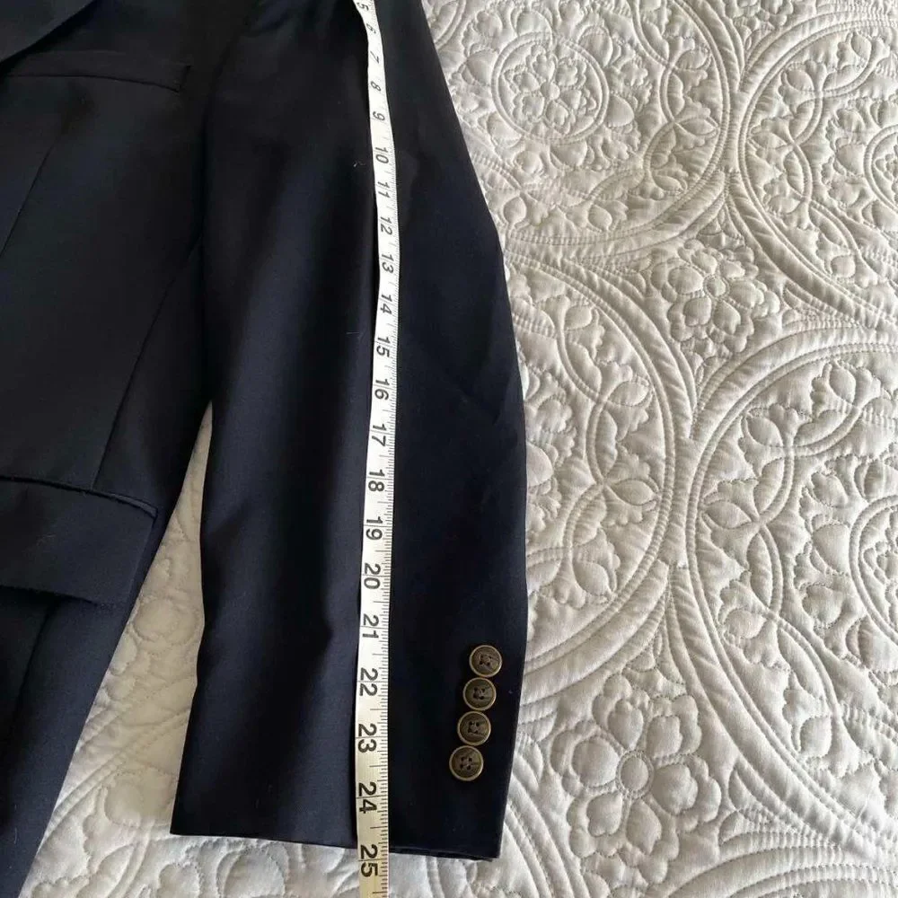 Joseph & Feiss Gold Blazer, Navy , 44 Reg 100% WORESTER WOOL EXECUTIVE Fit